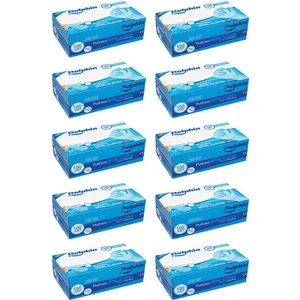Tek Kullanımlık Lateks Mavi Pudrasız Nitril Muayne Eldiveni Medium Orta Boy - 100'lü 10 Paket