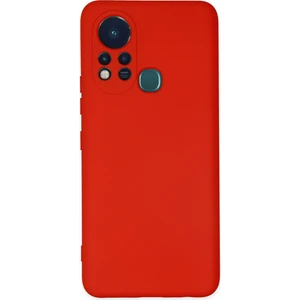 Bilişim Aksesuar Infinix Hot 11S Kılıf Nano Içi Kadife  Silikon - Kırmızı