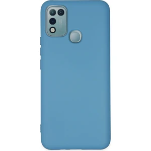 Bilişim Aksesuar Infinix Hot 10 Play Kılıf Nano Içi Kadife  Silikon - Mavi