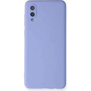 Bilişim Aksesuar Samsung Galaxy A02 Kılıf Nano Içi Kadife  Silikon - Lila