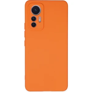 Bilişim Aksesuar Xiaomi Mi 12 Lite Kılıf Nano Içi Kadife  Silikon - Turuncu