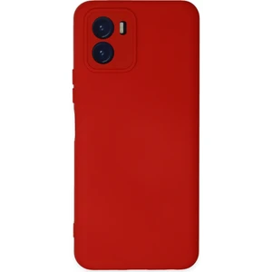 Bilişim Aksesuar Vivo Y15S Kılıf Nano Içi Kadife  Silikon - Kırmızı