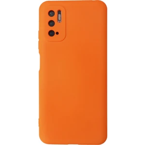 Bilişim Aksesuar Xiaomi Poco M3 Pro Kılıf Nano Içi Kadife  Silikon - Turuncu