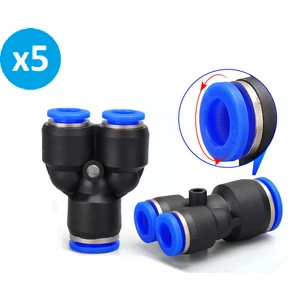 Pnömatik Ye Nipel 6 mm Paket 5 Adet
