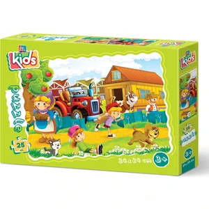 Mutlu Köy 25 Parça Çoçuk Puzzle