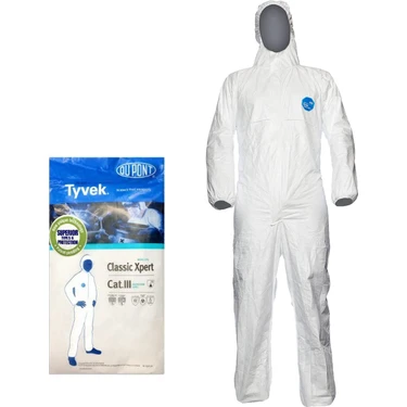 Dupont Tyvek 500 Xpert Kimyasal Koruyucu Tulum - L Fiyatı