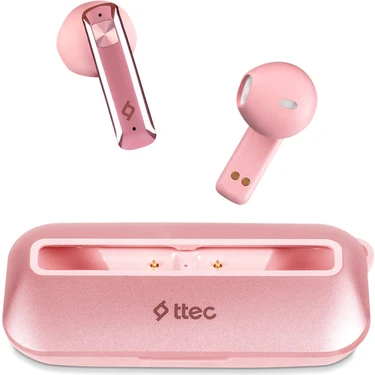 Ttec Airbeat Ultraslim Gerçek Kablosuz Tws Bluetooth Kulaklık Pembe