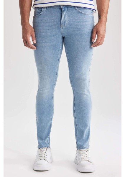 Carlo Skinny Fit Ekstra Dar Kalıp Normal Bel Ekstra Dar Paça Jean Pantolon A2874AX23SM