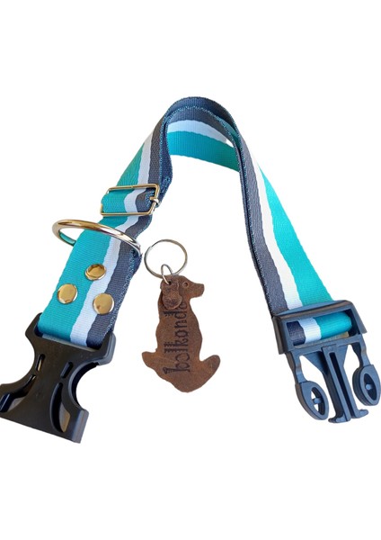 Köpek boyun tasması yumuşak sık dokuma renkli kolon kalın destekli plastik klips orta ırk genişlik:3,5cm boyun ölçüsü:24-46cm dog collar T3-15 modelleri