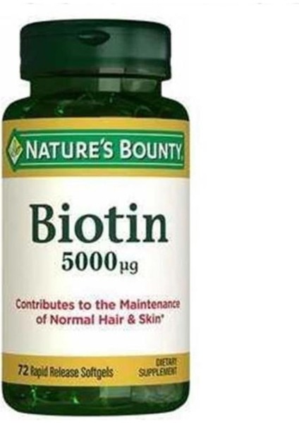 Biotin 5000ug 72 Kapsül