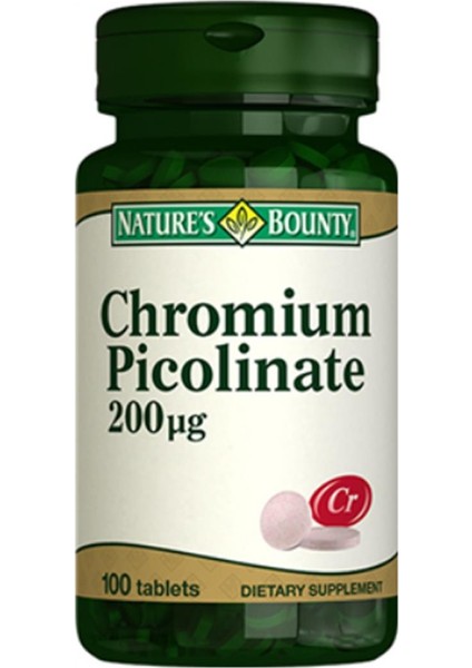 Chromium Picolinate 200mcg 100 Tablet