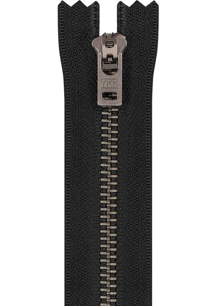 Metal T5 18 cm Gümüş Oksit Dipli Fermuar