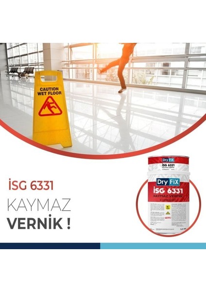 4 kg Kaymaz Vernik Isg 6331 Kayganlık Önleyici Şeffaf Kaplama fiyatları