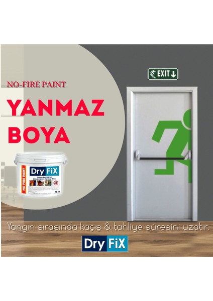 18 kg Beyaz No-Fire Paint Alev Almayan Yanmaz Boya Yangın Geciktiric1 fırsatları