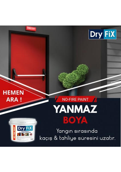 18 kg Beyaz No-Fire Paint Alev Almayan Yanmaz Boya Yangın Geciktiric1 indirimleri