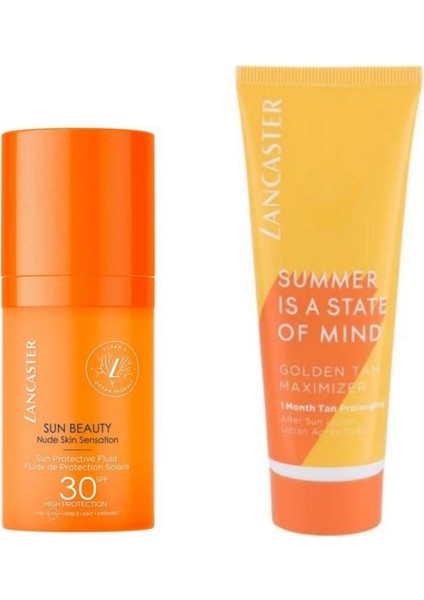 Sun Beauty Güneş Koruyucu SPF30 30ML + Golden Tan Maximizer Güneş Sonrası Losyon 75ML