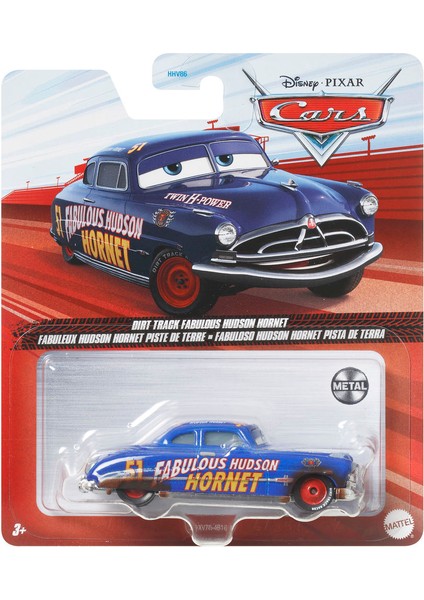 3 Tekli Karakter Araçlar Dirt Track Fabulous Hudson Hornet DXV70