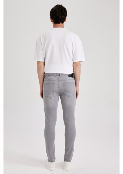 Super Skinny Fit En Dar Kalıp Normal Bel Ekstra Dar Paça Jean Pantolon A2865AX23SM