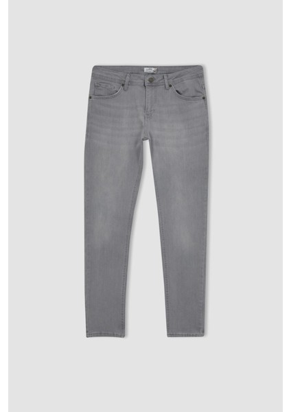 Super Skinny Fit En Dar Kalıp Normal Bel Ekstra Dar Paça Jean Pantolon A2865AX23SM