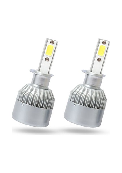 Bosx White Vision LED Xenon Soğutuculu Far Ampulü 4400LM 6000K H3