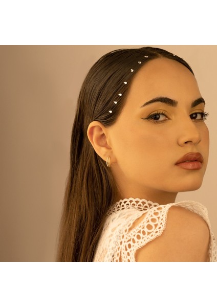 Iki Şeritli Zirkon Taşlı Daire Küpe Silver Kaplama 925 Ayar Kadın Gümüş Küpe modelleri