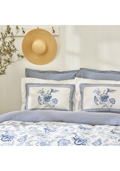 Estrela %100 Pamuk Çift Kişilik Nevresim Takımı Mavi fırsatları