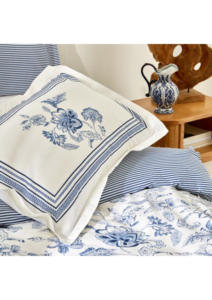 Estrela %100 Pamuk Çift Kişilik Nevresim Takımı Mavi indirimleri