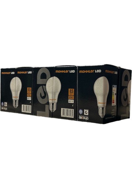 LED Ampül 8.5 W 6500 K 10 Adet