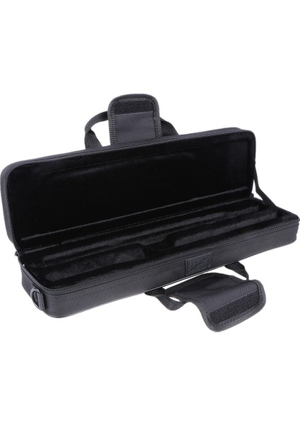 Naylon Yastıklı Flüt Kasası Köpük Iç Çanta Çanta Omuz Çantası Siyah (Yurt Dışından) fırsatları