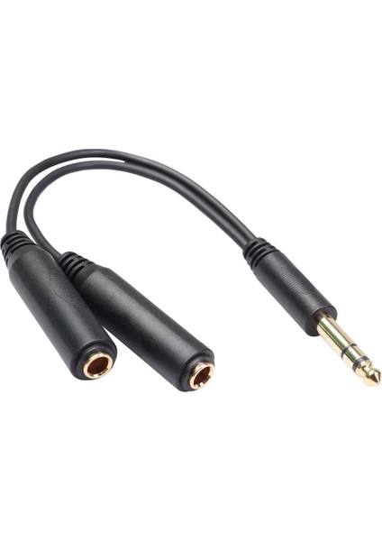 20CM 6.35 1/4 "inç 1 Erkek Ila Ikili 1/4" Dişi Y Ayırıcı (Yurt Dışından)