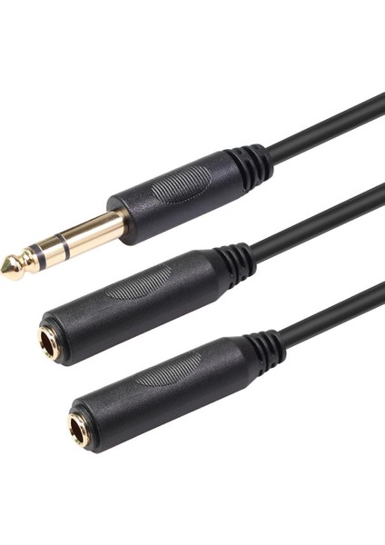 20CM 6.35 1/4 "inç 1 Erkek Ila Ikili 1/4" Dişi Y Ayırıcı (Yurt Dışından) indirimleri