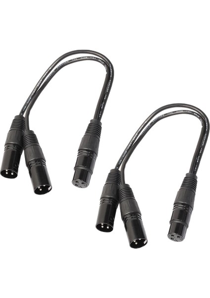 2x Xlr 3pin Dişi - 2 Xlr Erkek Y Ayaltıcı Kablo Adaptör Dönüştürücü Kablosu 1ft (Yurt Dışından) fiyatları
