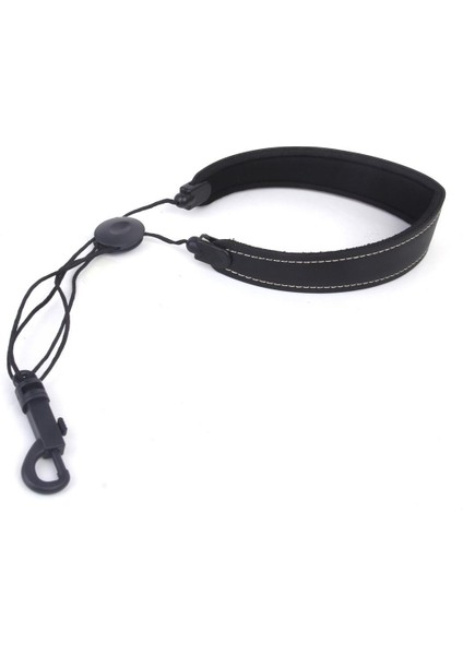 Saksak Saksafon Pu Deri Boyun Kayışı Kablo Demeti Kemer W Snap Hook Ayarlanabilir Blk (Yurt Dışından)