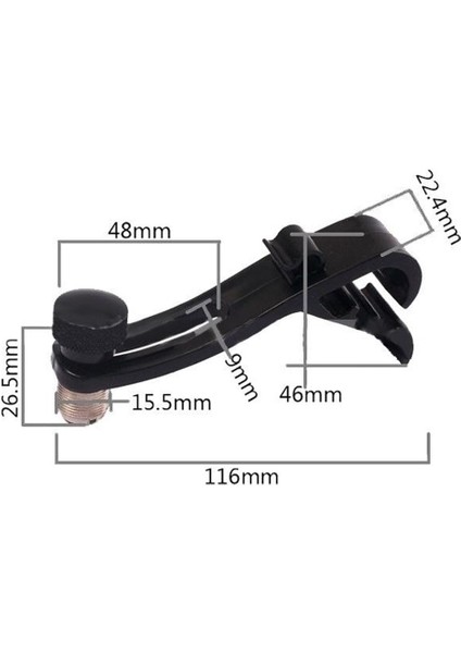 3 x Drum Rim Şok Geçirmez Montaj Mikrofon Mikrofon Kelepçe Tutucu 3 Adet (Yurt Dışından)