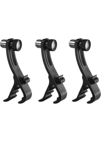 3 x Drum Rim Şok Geçirmez Montaj Mikrofon Mikrofon Kelepçe Tutucu 3 Adet (Yurt Dışından) fiyatları