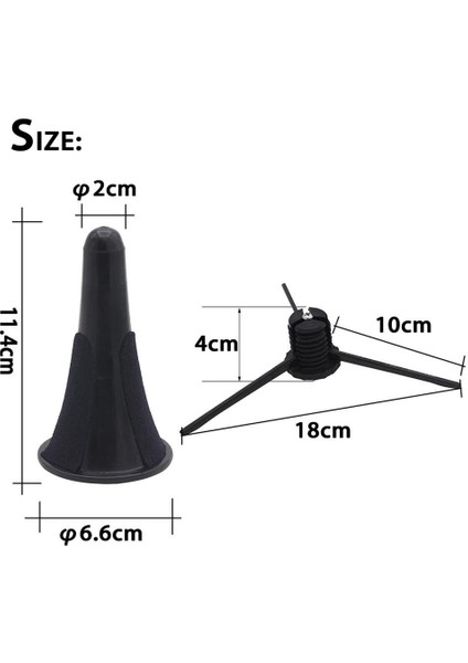 Metal Bacaklar Katlanır Klarnet Stand Bell Rüzgar Enstrümanı Parça Siyah (Yurt Dışından) indirimleri