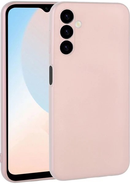 Case 4U Samsung Galaxy A24 Kılıf Kamera Korumalı Klasik Mat Renkli Yumuşak Premier Silikon Rose Gold