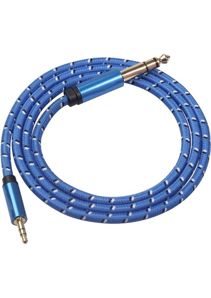 2X6.35MM 1/4 "erkek Ila 3.5mm 1/8" Ipod Amplifikatörü Için Erkek Stereo Ses Kablosu 2m 2 Adet (Yurt Dışından) fiyatları