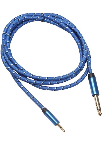 2X6.35MM 1/4 "erkek Ila 3.5mm 1/8" Ipod Amplifikatörü Için Erkek Stereo Ses Kablosu 2m 2 Adet (Yurt Dışından) fırsatları