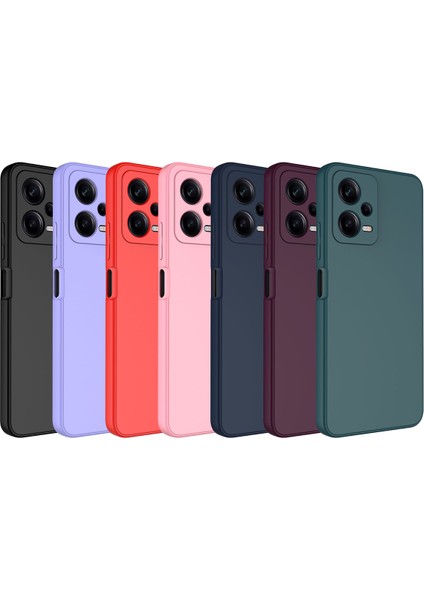 Case 4U Xiaomi Redmi Note 12 Pro 5G Kılıf Kamera Korumalı Içi Kadife Logosuz Mara Lansman Silinebilir Arka Kapak Siyah