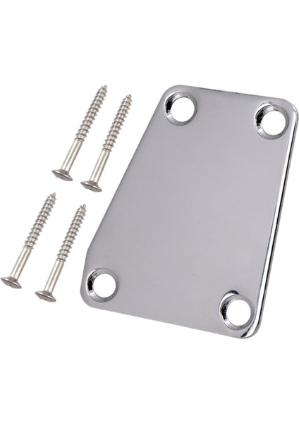 St Elec Guitar Aksesuarı Için Vida ile Gitar Chrome 4 Delikli Boyun Planı (Yurt Dışından)