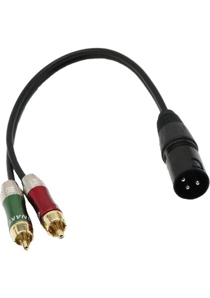 2 x Fono Rca Tapa Adaptörü Ayırıcı Kablo Kablosu 30 Cm'ye 2x Xlr Adaptör Fişi (Yurt Dışından) fırsatları