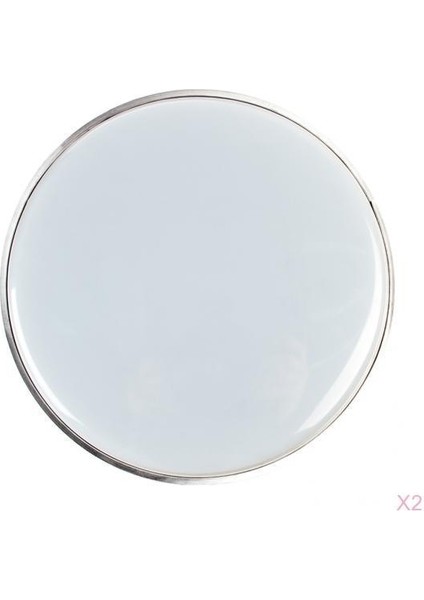 2 Adet Polyester Film Davul Cilt Banjolele Diy Enstrümanları Parça Kitleri -Beyaz (Yurt Dışından)
