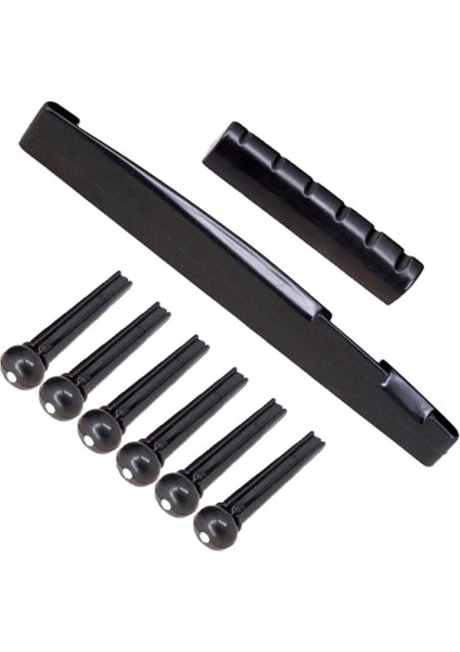 Akustik Gitar Aksesuarları Için 5x Gitar Köprü Pimleri Eyer Somunu 5 Adet (Yurt Dışından) fiyatları