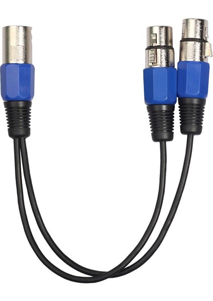 2x 3 Pimli Xlr Fişine Çift 2 Fe Y Ayırıcı Mikrofon Adaptör (Yurt Dışından) fiyatları