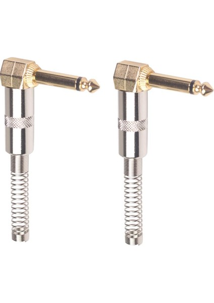 2 Adet 6.35MM 1/4inch Mono Dıy Fiş Adaptörü Ses Mikrofon Enstrümanları Parçaları Parçaları (Yurt Dışından) fiyatları