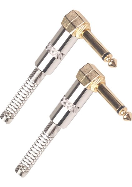 2 Adet 6.35MM 1/4inch Mono Dıy Fiş Adaptörü Ses Mikrofon Enstrümanları Parçaları Parçaları (Yurt Dışından) fırsatları