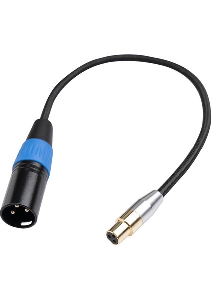 4.5mm Mini Xlr Dişi Ila Xlr Erkek Stereo Ses Adaptör Kablosu Mini Jak 0.3m (Yurt Dışından)