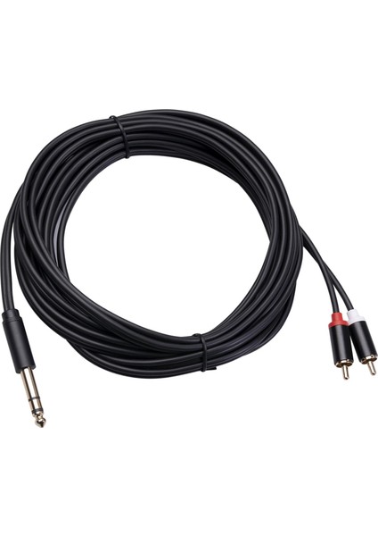 Ses Metal 3,5 mm Stereo Kriko - 2 Rca Telefon Kablosu 6.35MM Ila 2rca Kablosu 5m (Yurt Dışından) fiyatları