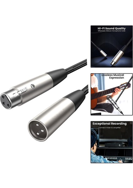 Xlr Kablo Esnek 3 Pin Mikrofon Kablosu Mikrofon Kablosu Ses Cihazı Hoparlörü 0.5m Için (Yurt Dışından) indirimleri